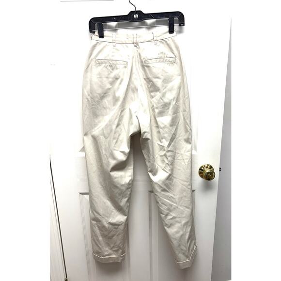 J Crew Khakis, Stone Cuffed Chinos, Tan Straight Leg Pants, Women’s Size 10 - Picture 4 of 7